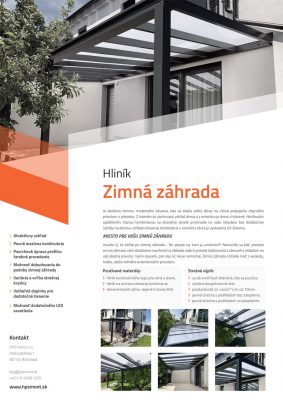 Zimná záhrada - hliník